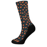Little Pumpkin Pattern Print Crew Socks
