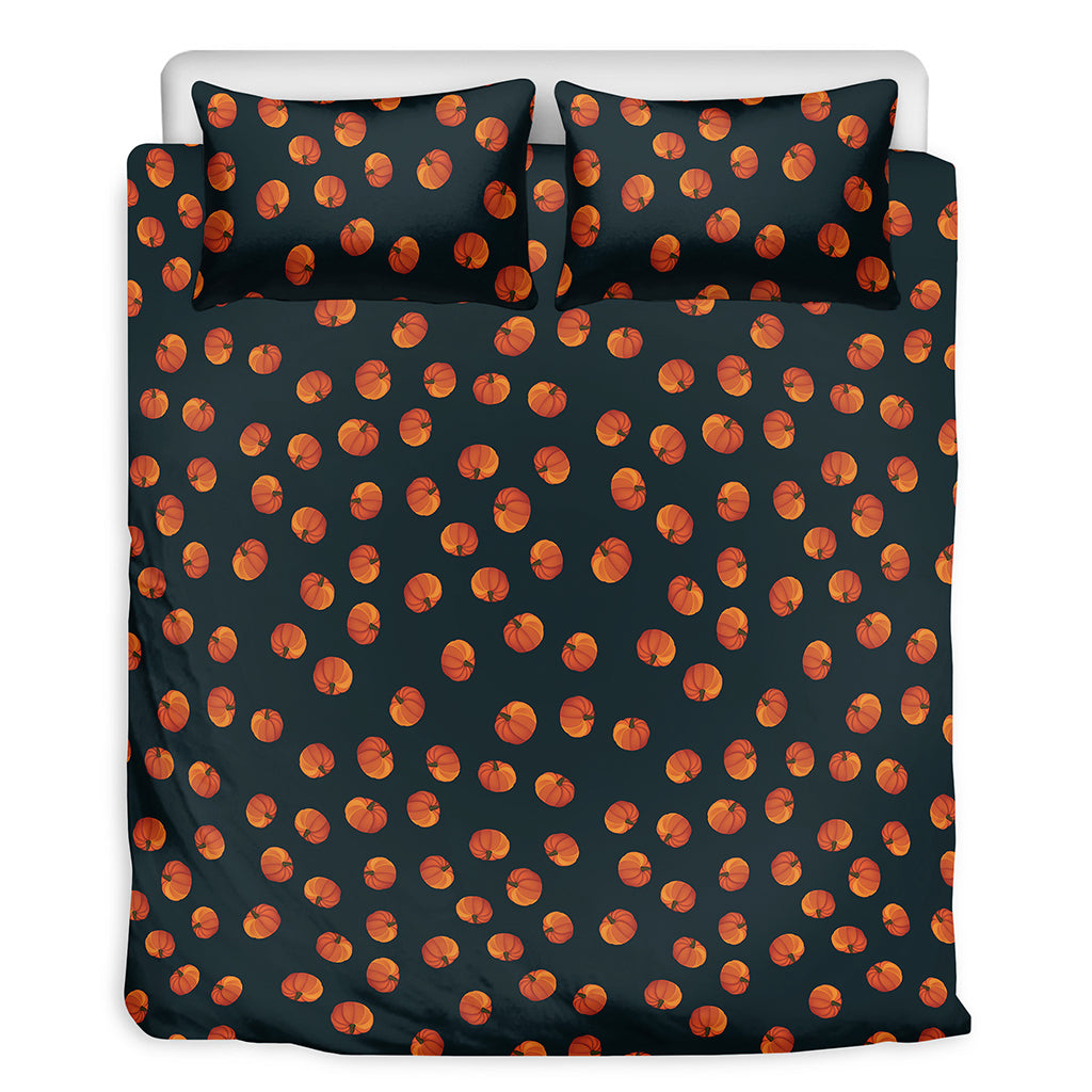 Little Pumpkin Pattern Print Duvet Cover Bedding Set