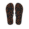 Little Pumpkin Pattern Print Flip Flops