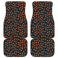 Little Pumpkin Pattern Print Front and Back Car Floor Mats