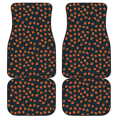 Little Pumpkin Pattern Print Front and Back Car Floor Mats