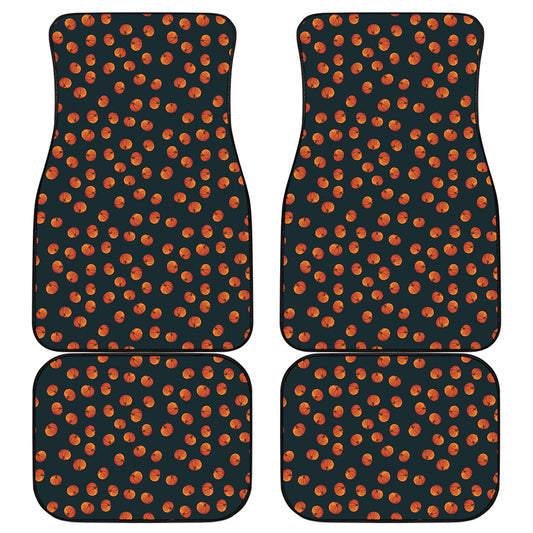 Little Pumpkin Pattern Print Front and Back Car Floor Mats