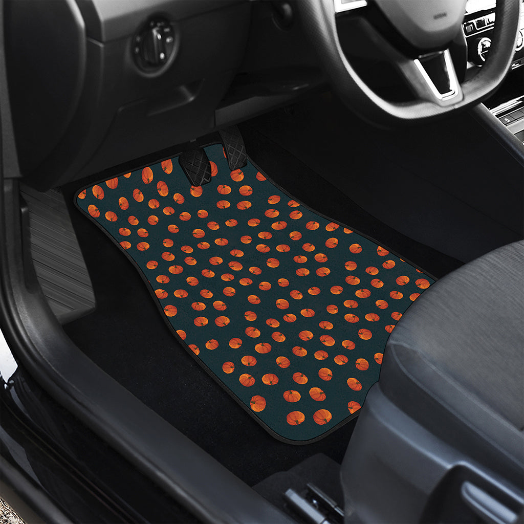 Little Pumpkin Pattern Print Front and Back Car Floor Mats