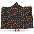 Little Pumpkin Pattern Print Hooded Blanket