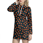 Little Pumpkin Pattern Print Hoodie Dress