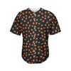 Little Pumpkin Pattern Print Men's Baseball Jersey