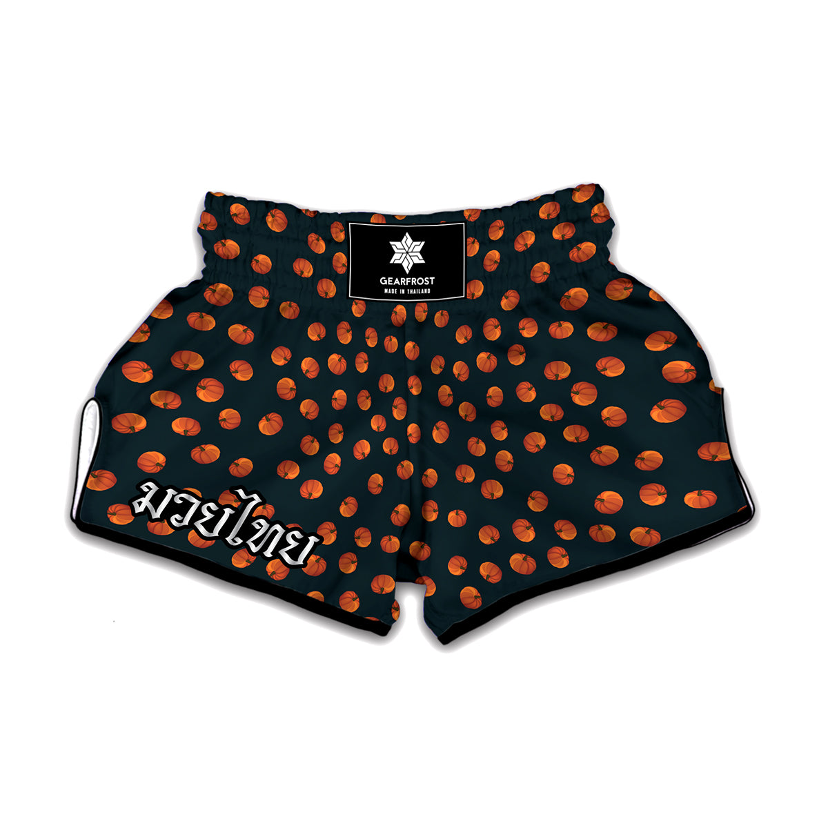 Little Pumpkin Pattern Print Muay Thai Boxing Shorts