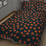 Little Pumpkin Pattern Print Quilt Bed Set