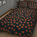 Little Pumpkin Pattern Print Quilt Bed Set