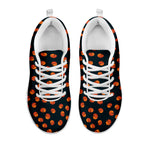 Little Pumpkin Pattern Print White Sneakers