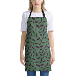 Little Purple Eggplant Pattern Print Apron