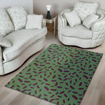 Little Purple Eggplant Pattern Print Area Rug