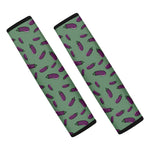 Little Purple Eggplant Pattern Print Car Seat Belt Covers