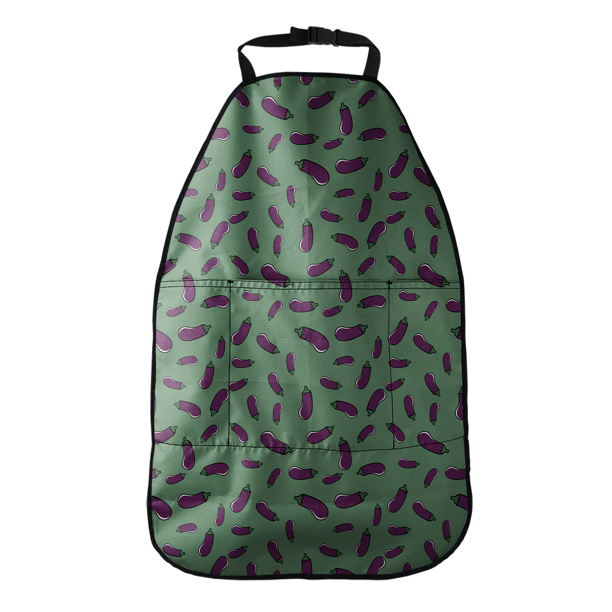 Little Purple Eggplant Pattern Print Car Seat Organizers