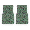 Little Purple Eggplant Pattern Print Front Car Floor Mats