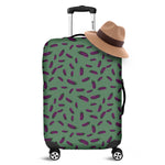 Little Purple Eggplant Pattern Print Luggage Cover