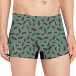 Little Purple Eggplant Pattern Print Men's Boxer Briefs