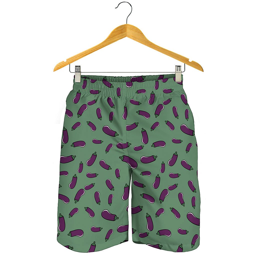 Little Purple Eggplant Pattern Print Men's Shorts