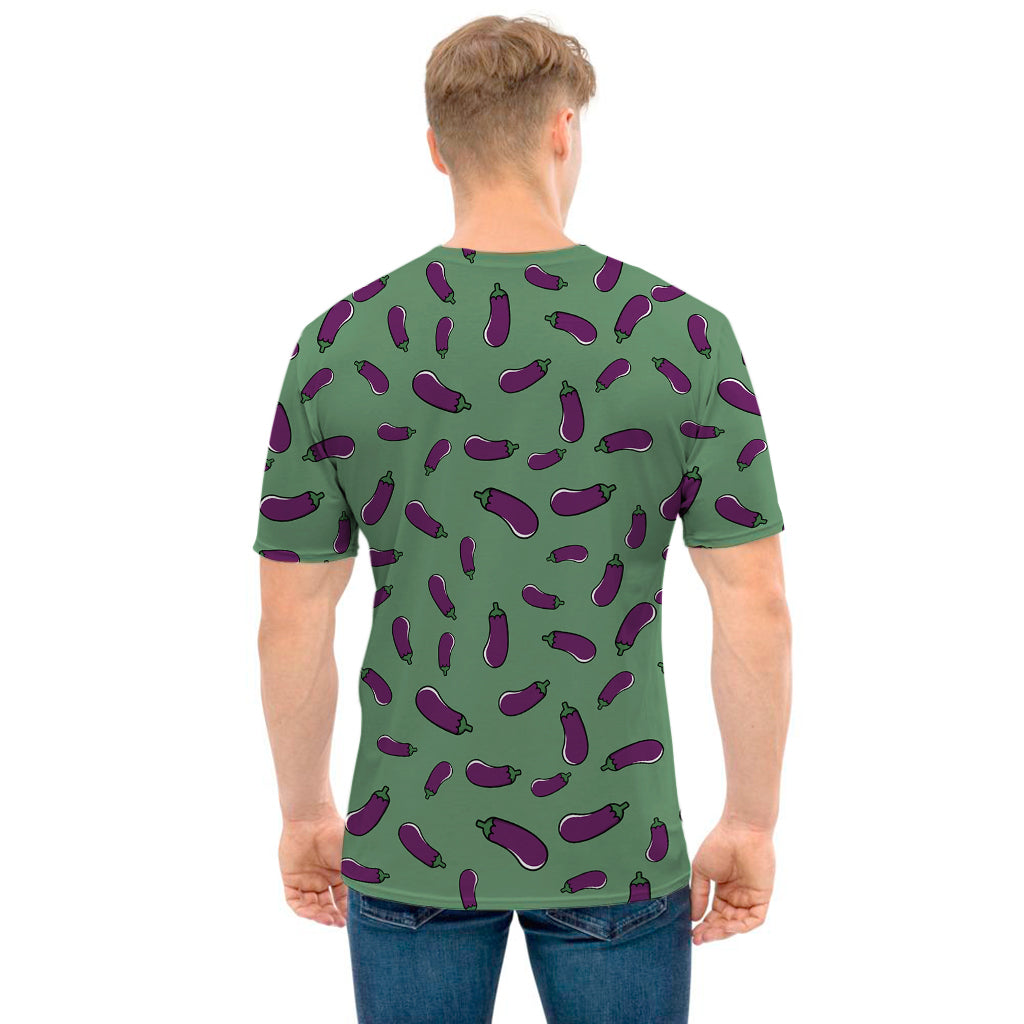 Little Purple Eggplant Pattern Print Men's T-Shirt