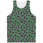 Little Purple Eggplant Pattern Print Men's Tank Top