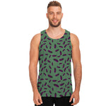 Little Purple Eggplant Pattern Print Men's Tank Top