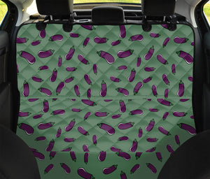 Little Purple Eggplant Pattern Print Pet Car Back Seat Cover