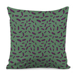 Little Purple Eggplant Pattern Print Pillow Cover