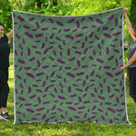 Little Purple Eggplant Pattern Print Quilt