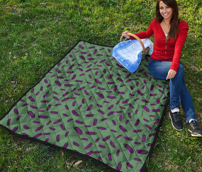 Little Purple Eggplant Pattern Print Quilt