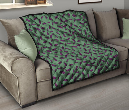 Little Purple Eggplant Pattern Print Quilt