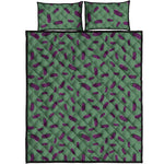Little Purple Eggplant Pattern Print Quilt Bed Set