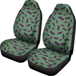 Little Purple Eggplant Pattern Print Universal Fit Car Seat Covers