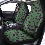 Little Purple Eggplant Pattern Print Universal Fit Car Seat Covers