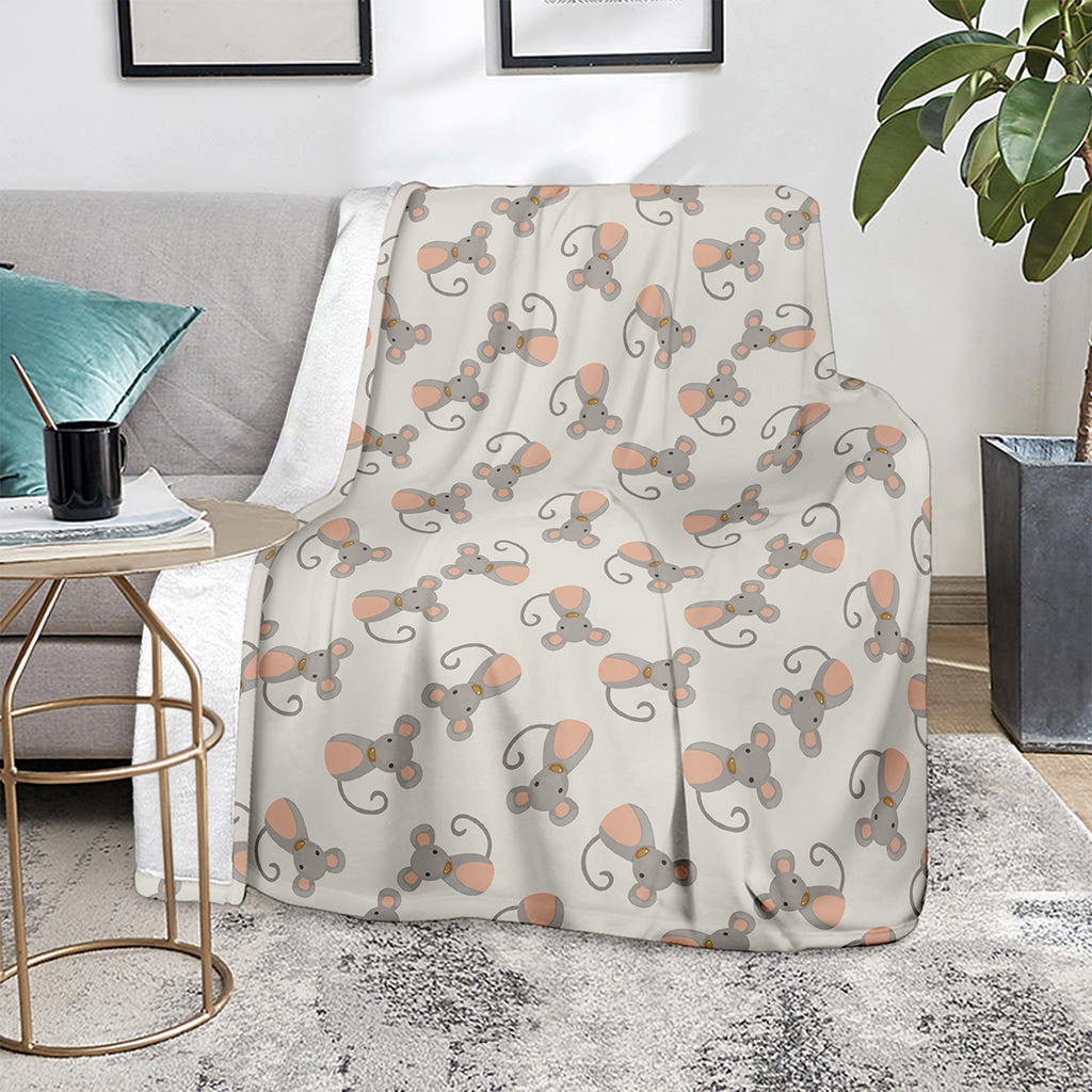 Little Rat Pattern Print Blanket