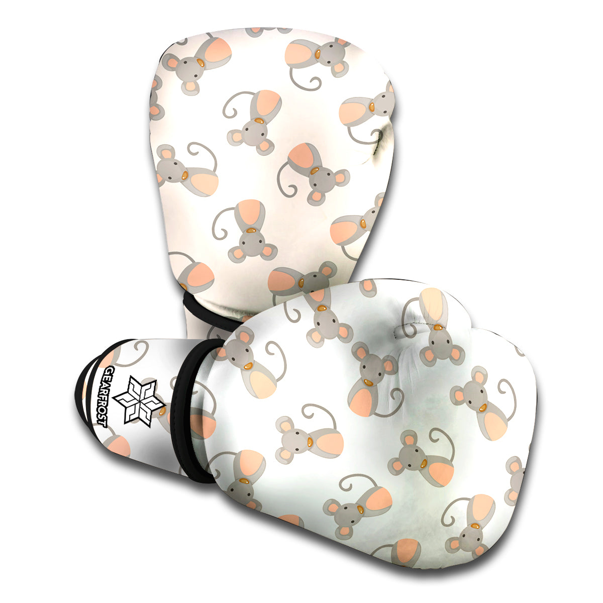 Little Rat Pattern Print Boxing Gloves