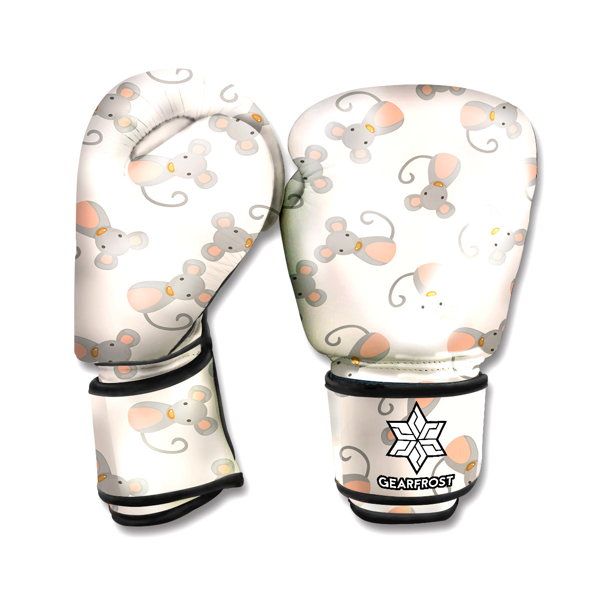 Little Rat Pattern Print Boxing Gloves