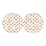 Little Rat Pattern Print Car Coasters