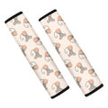 Little Rat Pattern Print Car Seat Belt Covers
