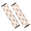 Little Rat Pattern Print Car Seat Belt Covers