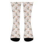 Little Rat Pattern Print Crew Socks
