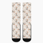 Little Rat Pattern Print Crew Socks