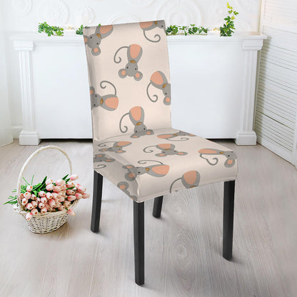 Little Rat Pattern Print Dining Chair Slipcover