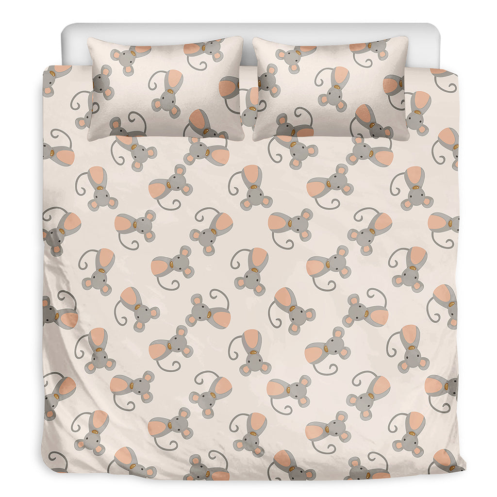 Little Rat Pattern Print Duvet Cover Bedding Set