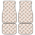 Little Rat Pattern Print Front and Back Car Floor Mats
