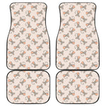 Little Rat Pattern Print Front and Back Car Floor Mats