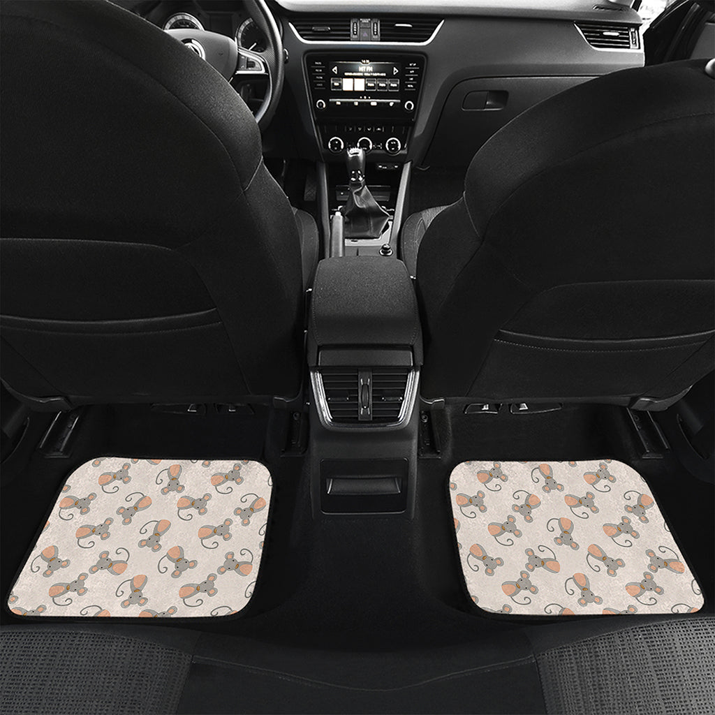 Little Rat Pattern Print Front and Back Car Floor Mats