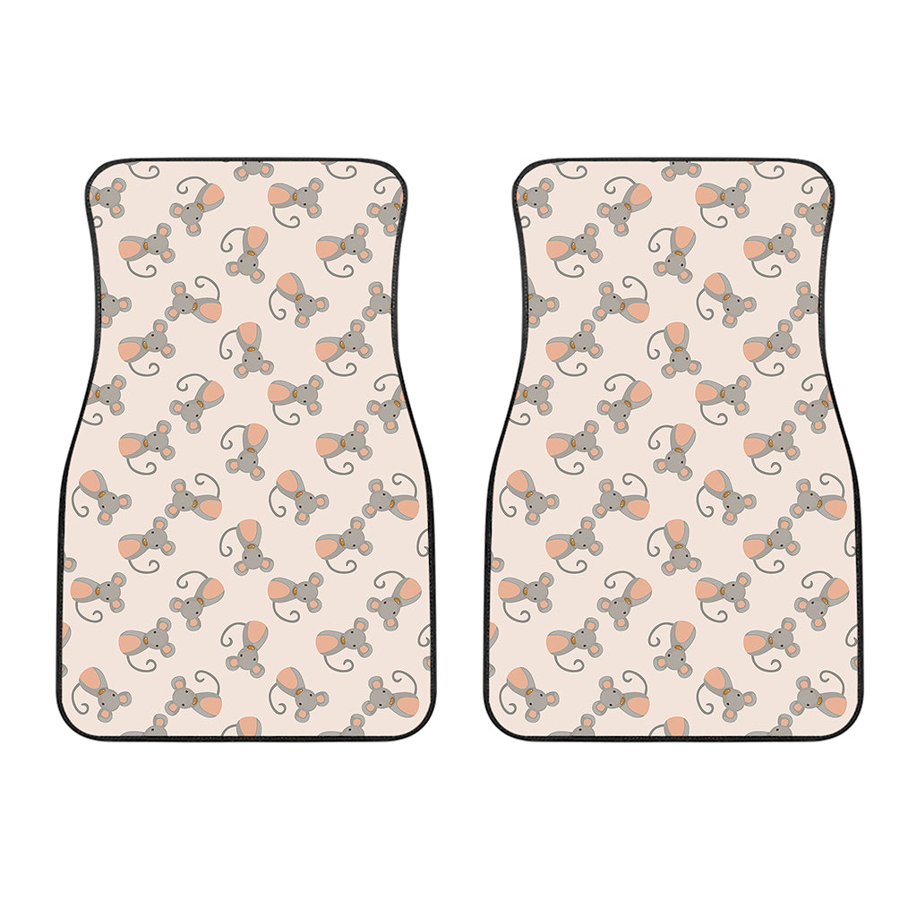 Little Rat Pattern Print Front Car Floor Mats