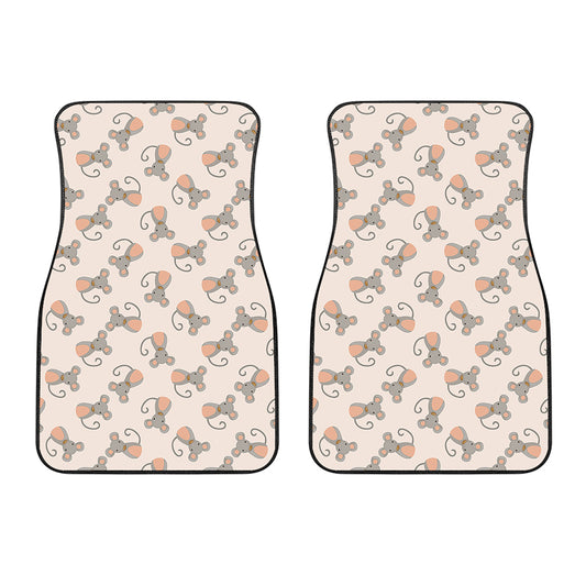 Little Rat Pattern Print Front Car Floor Mats