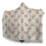 Little Rat Pattern Print Hooded Blanket