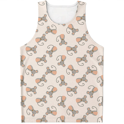 Little Rat Pattern Print Men's Tank Top